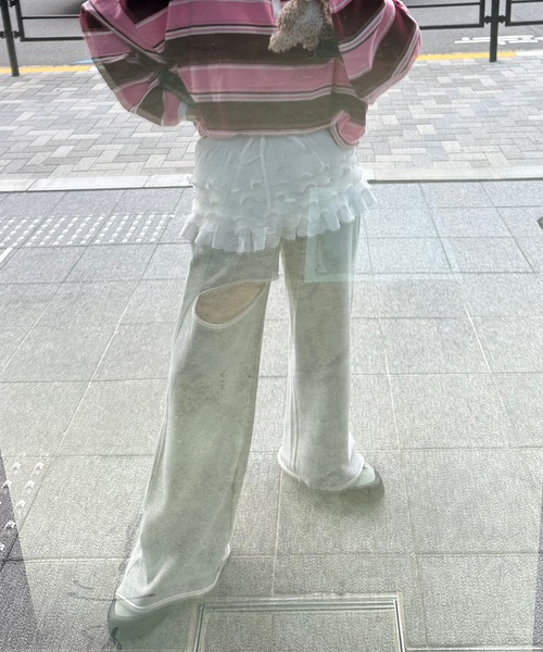 Alley Tokyo（アリートーキョー）の「フリフリの巻くやつ（スカート・レディース・ホワイト・FREE）」の4枚目の写真