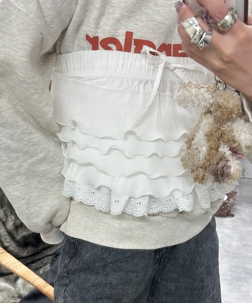 Alley Tokyo（アリートーキョー）の「フリフリの巻くやつ（スカート・レディース・ホワイト・FREE）」の16枚目の写真