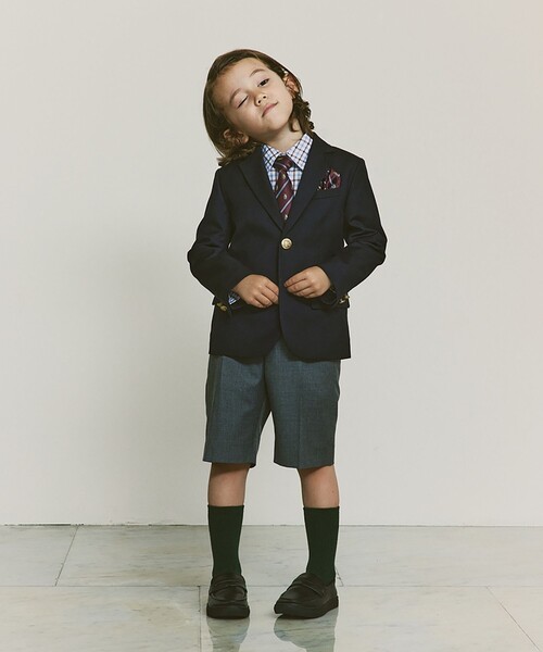 green label relaxing(グリーンレーベルリラクシング)の「チェックシャツ ロングスリーブ / キッズ 110cm-130cm(シャツ/ブラウス・キッズ・ブラウン/ライトブルー・110cm/120cm/130cm)」の8枚目の写真