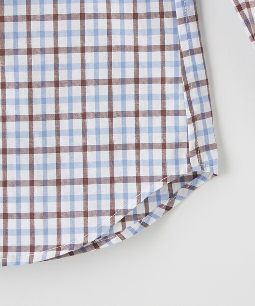 green label relaxing(グリーンレーベルリラクシング)の「チェックシャツ ロングスリーブ / キッズ 110cm-130cm(シャツ/ブラウス・キッズ・ブラウン/ライトブルー・110cm/120cm/130cm)」の5枚目の写真