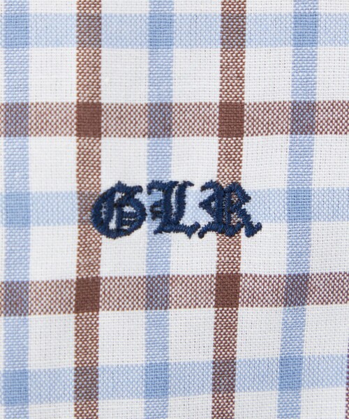 green label relaxing(グリーンレーベルリラクシング)の「チェックシャツ ロングスリーブ / キッズ 110cm-130cm(シャツ/ブラウス・キッズ・ブラウン/ライトブルー・110cm/120cm/130cm)」の7枚目の写真