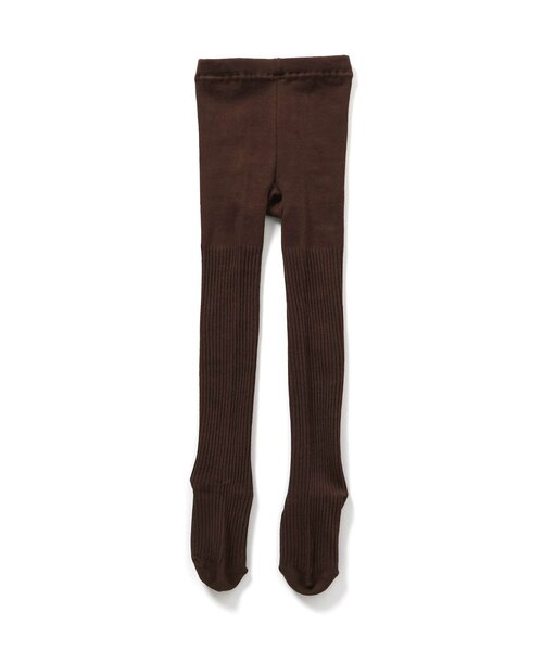 apres les cours(アプレレクール)の「リブタイツ(タイツ/ストッキング・キッズ・ブラック/アイボリー/パープル/ブラウン・80/90/100/110/120/140)」の4枚目の写真