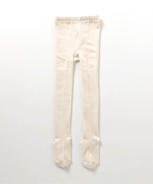 apres les cours(アプレレクール)の「リブタイツ(タイツ/ストッキング・キッズ・ブラック/アイボリー/パープル/ブラウン・80/90/100/110/120/140)」の2枚目の写真