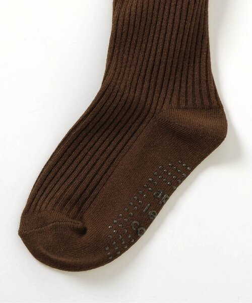 apres les cours(アプレレクール)の「リブタイツ(タイツ/ストッキング・キッズ・ブラック/アイボリー/パープル/ブラウン・80/90/100/110/120/140)」の7枚目の写真