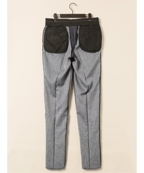 スーティスト ストレッチ　ウォッシャブルツータック ビジネスパンツ デニムライク(セットアップ可能)