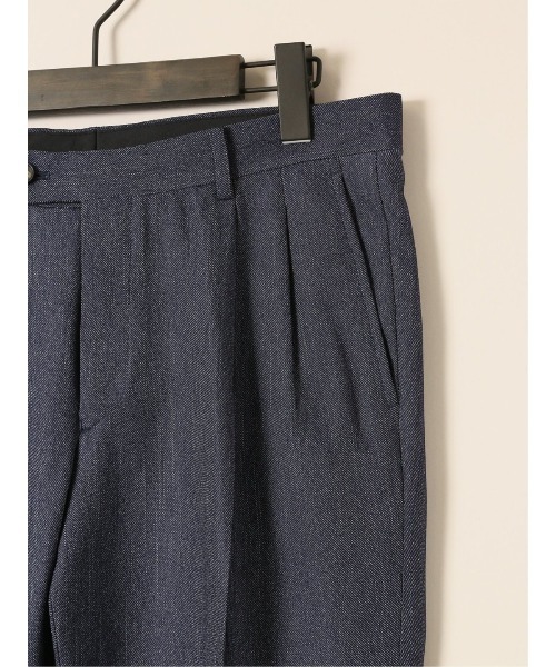 スーティスト ストレッチ　ウォッシャブルツータック ビジネスパンツ デニムライク(セットアップ可能)