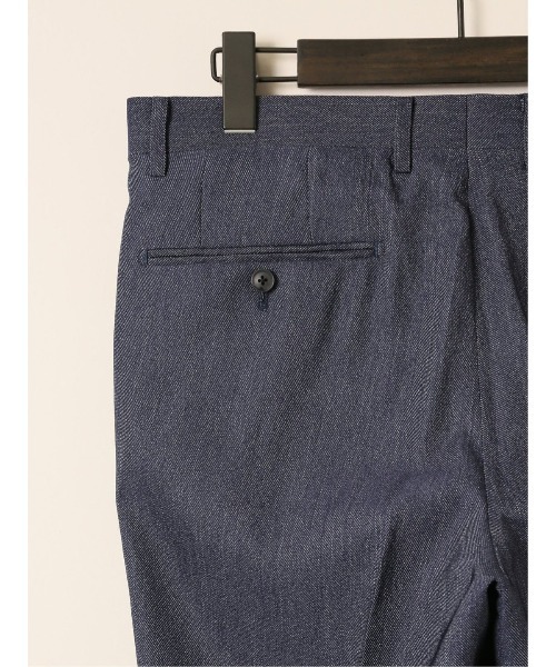 スーティスト ストレッチ　ウォッシャブルツータック ビジネスパンツ デニムライク(セットアップ可能)