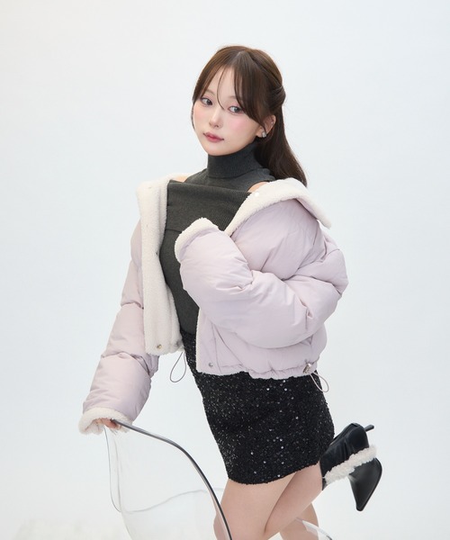 【セール】ボアライニングダウン(ダウンジャケット/コート)|TITTY&CO.(ティティーアンドコー) 【セール】ボアライニングダウン(ダウンジャケット/コート)|TITTY&CO.(ティティーアンドコー)