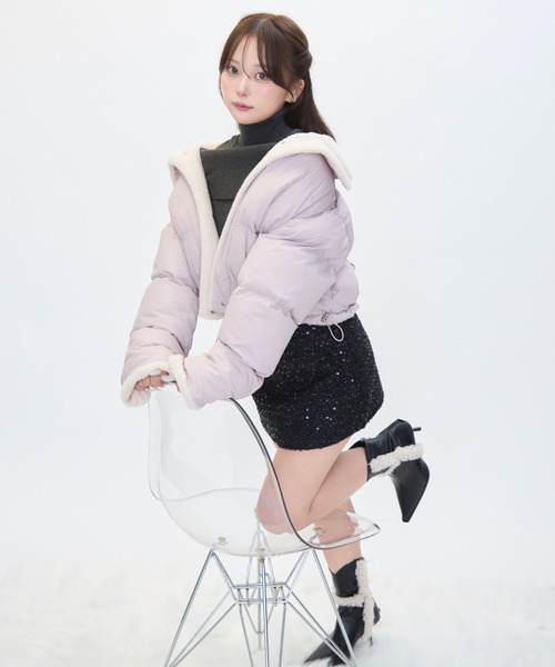 【セール】ボアライニングダウン(ダウンジャケット/コート)|TITTY&CO.(ティティーアンドコー) 【セール】ボアライニングダウン(ダウンジャケット/コート)|TITTY&CO.(ティティーアンドコー)