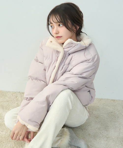 【セール】ボアライニングダウン(ダウンジャケット/コート)|TITTY&CO.(ティティーアンドコー) 【セール】ボアライニングダウン(ダウンジャケット/コート)|TITTY&CO.(ティティーアンドコー)