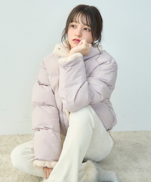 【セール】ボアライニングダウン(ダウンジャケット/コート)|TITTY&CO.(ティティーアンドコー) 【セール】ボアライニングダウン(ダウンジャケット/コート)|TITTY&CO.(ティティーアンドコー)