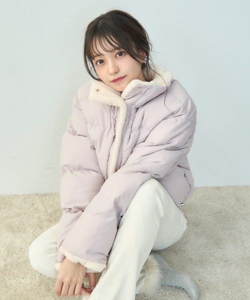 【セール】ボアライニングダウン(ダウンジャケット/コート)|TITTY&CO.(ティティーアンドコー) 【セール】ボアライニングダウン(ダウンジャケット/コート)|TITTY&CO.(ティティーアンドコー)