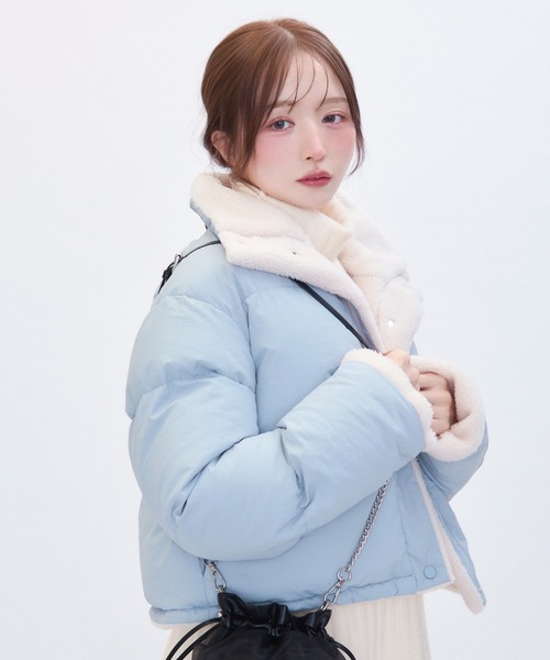 【セール】ボアライニングダウン(ダウンジャケット/コート)|TITTY&CO.(ティティーアンドコー) 【セール】ボアライニングダウン(ダウンジャケット/コート)|TITTY&CO.(ティティーアンドコー)