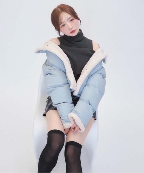 【セール】ボアライニングダウン(ダウンジャケット/コート)|TITTY&CO.(ティティーアンドコー) 【セール】ボアライニングダウン(ダウンジャケット/コート)|TITTY&CO.(ティティーアンドコー)