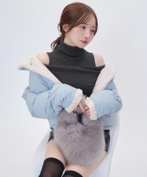 【セール】ボアライニングダウン(ダウンジャケット/コート)|TITTY&CO.(ティティーアンドコー) 【セール】ボアライニングダウン(ダウンジャケット/コート)|TITTY&CO.(ティティーアンドコー)