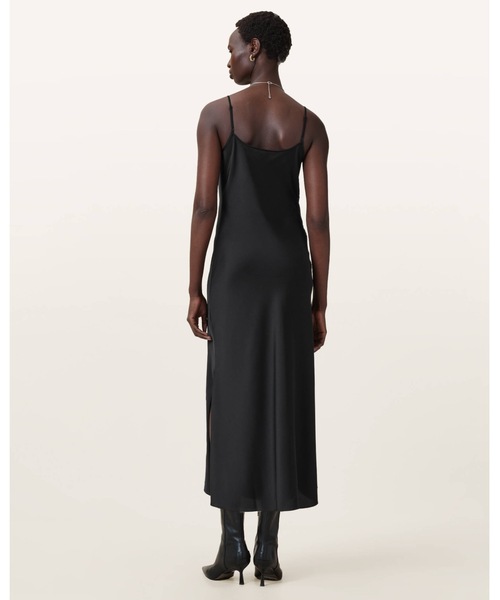 ALLSAINTS（オールセインツ）の「HADLEY SLIM FIT MIDI DRESS | HADLEY スリム フィット ミディ ドレス・ワンピース（ワンピース・レディース・ブラック・4/6/8/10）」の8枚目の写真