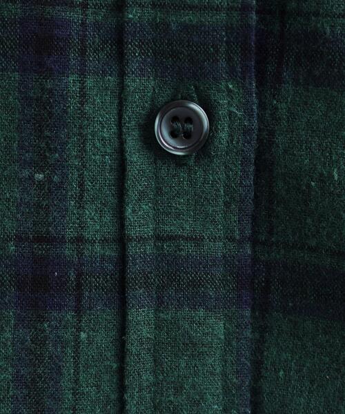 SHOO・LA・RUE（シューラルー）の「◆【洗える】ネル起毛チェックシャツ（シャツ/ブラウス・レディース・ワイン系1/グレー系1/モスグリーン系1・04/03/02/01）」の11枚目の写真