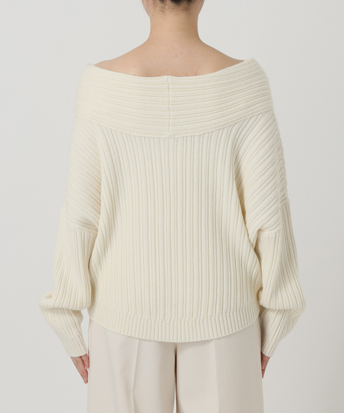 Noble（ノーブル）の「ランダムリブニットプルオーバー（ニット/セーター・レディース・ブルー系その他/ホワイト系その他・FREE）」の13枚目の写真