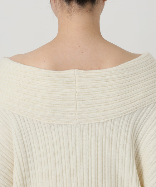 Noble（ノーブル）の「ランダムリブニットプルオーバー（ニット/セーター・レディース・ブルー系その他/ホワイト系その他・FREE）」の15枚目の写真