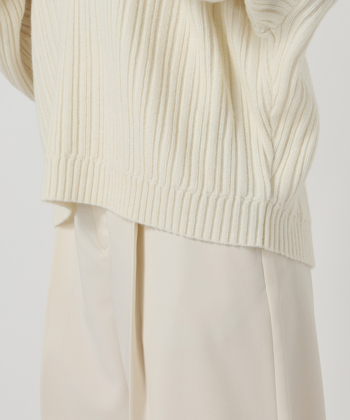 Noble（ノーブル）の「ランダムリブニットプルオーバー（ニット/セーター・レディース・ブルー系その他/ホワイト系その他・FREE）」の18枚目の写真