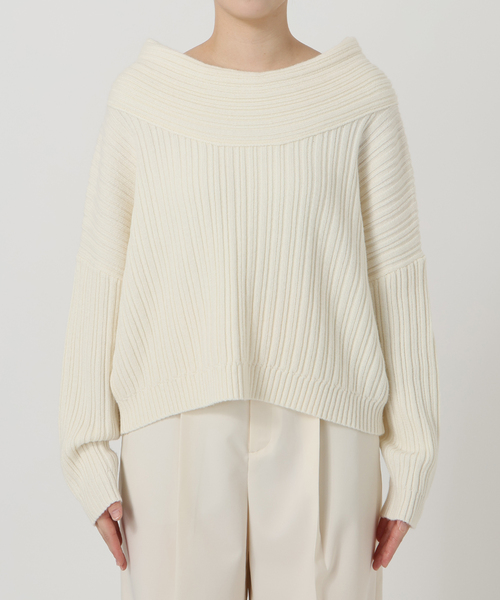 Noble（ノーブル）の「ランダムリブニットプルオーバー（ニット/セーター・レディース・ブルー系その他/ホワイト系その他・FREE）」の19枚目の写真