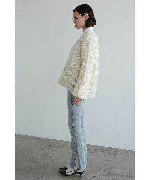 CLANE（クラネ）の「CLANE BUMPY OVER V NECK KNIT TOPS 17106-2282