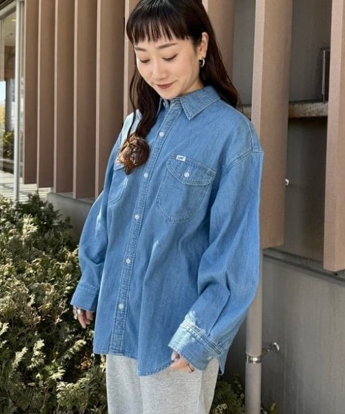 セール】【別注】Lee / ルーズフィット デニム シャツ（シャツ