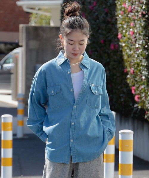 セール】【別注】Lee / ルーズフィット デニム シャツ（シャツ