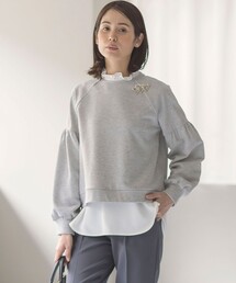 スウェット パフスリーブ」に該当するレディースのトップス