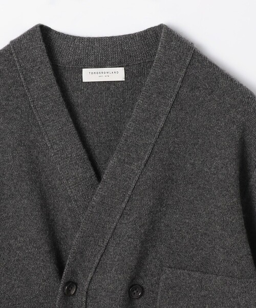 【高級】TOMORROWLAND カシミヤ100% ケーブルニット カーディガン セール】TOMORROWLAND tricot アルパカポリエステルケーブル Vネック