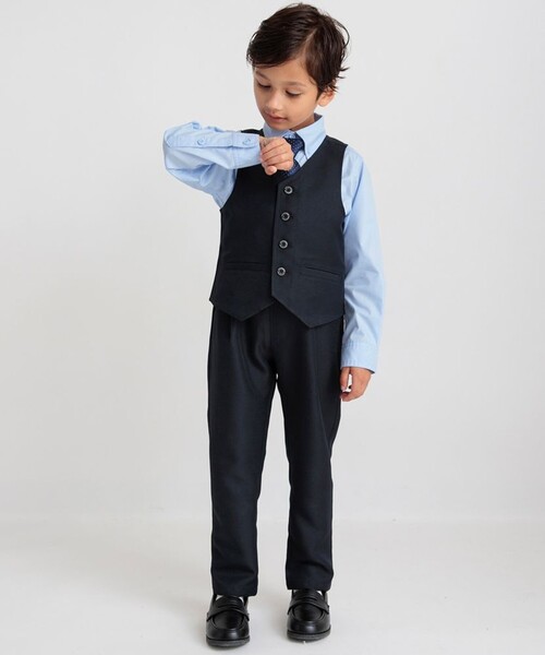 BRANSHES（ブランシェス）の「【フォーマル】ロングパンツ（スーツパンツ・キッズ・ネイビー/グレー・110/120/130）」の18枚目の写真