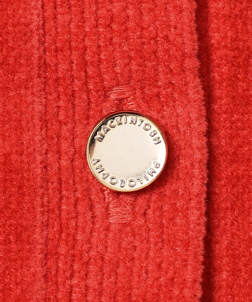 MACKINTOSH PHILOSOPHY(マッキントッシュ フィロソフィー)の「モールニットカーディガン(カーディガン/ボレロ・レディース・レッド系その他2/ダークネイビー/ベージュ・38/36)」の11枚目の写真