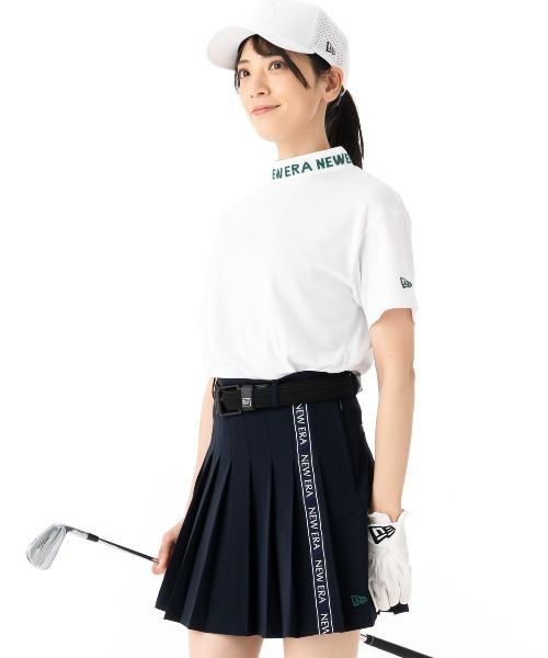ニューエラレディースゴルフ 半袖ミッドネックTシャツ 吸汗速乾