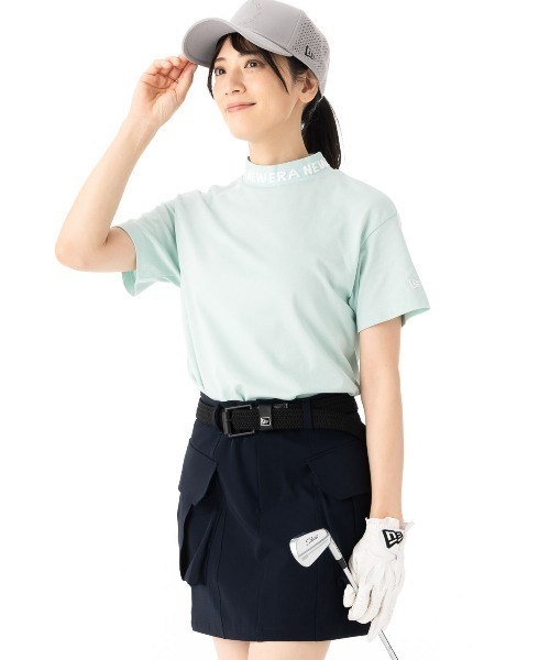 ニューエラレディースゴルフ 半袖ミッドネックTシャツ 吸汗速乾