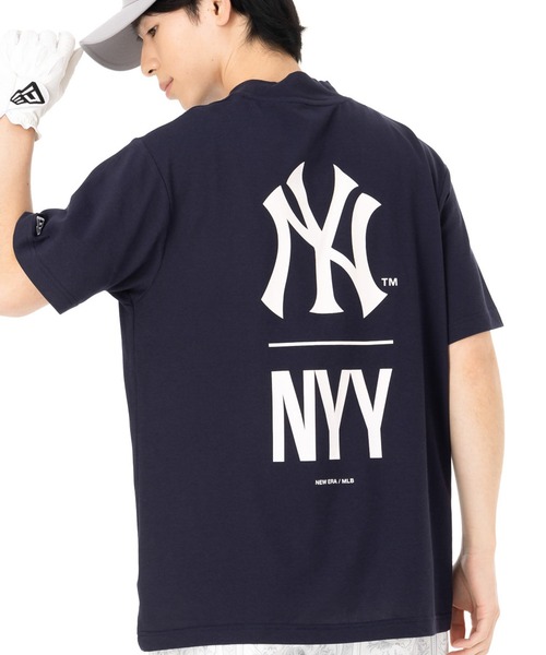 ニューエラゴルフ 半袖ミッドネックTシャツ MLB コットン（ポロシャツ