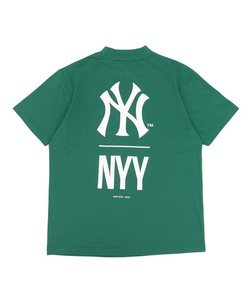 NEW ERA(ニューエラ)の「ニューエラゴルフ 半袖ミッドネックTシャツ MLB コットン(ポロシャツ・メンズ・グリーン/ネイビー・M/L/XL/XXL/S)」の3枚目の写真