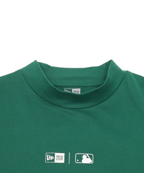 NEW ERA(ニューエラ)の「ニューエラゴルフ 半袖ミッドネックTシャツ MLB コットン(ポロシャツ・メンズ・グリーン/ネイビー・M/L/XL/XXL/S)」の4枚目の写真