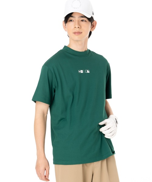 NEW ERA(ニューエラ)の「ニューエラゴルフ 半袖ミッドネックTシャツ MLB コットン(ポロシャツ・メンズ・グリーン/ネイビー・M/L/XL/XXL/S)」の21枚目の写真