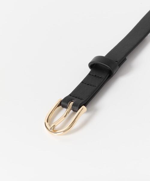 SMELLY(スメリー)の「オーバルシングルピンベルト(ベルト・レディース・ブラック/モカ・-)」の7枚目の写真