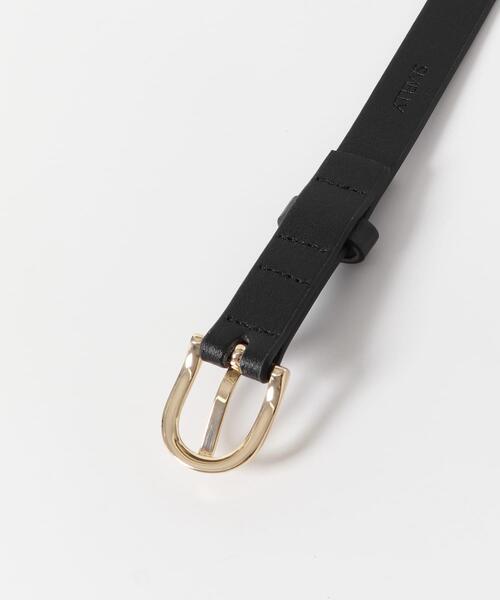 SMELLY(スメリー)の「オーバルシングルピンベルト(ベルト・レディース・ブラック/モカ・-)」の8枚目の写真