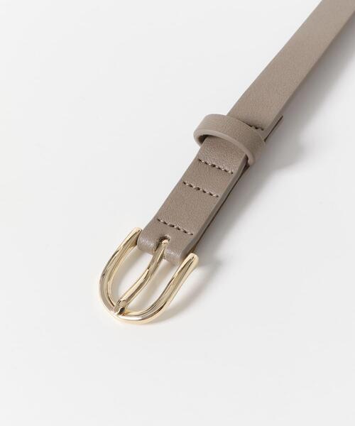 SMELLY(スメリー)の「オーバルシングルピンベルト(ベルト・レディース・ブラック/モカ・-)」の12枚目の写真