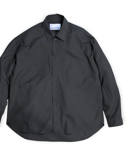 VOAAOV(ヴォアーブ)の「【VOAAOV】TWILL Long Sleeve Shirt(シャツ/ブラウス・メンズ・ブラウン/ネイビー/サックスブルー/ブラック・2/1)」の11枚目の写真