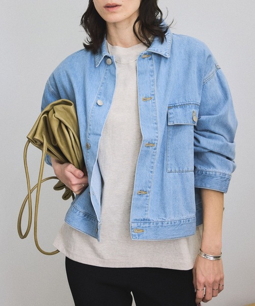 SALON adam et rope'（サロン アダム エ ロペ）の「【LANCER（ランサー）】JACKET/デニムジャケット（デニムジャケット・レディース・ブルー系その他6/ネイビー・M）」の2枚目の写真