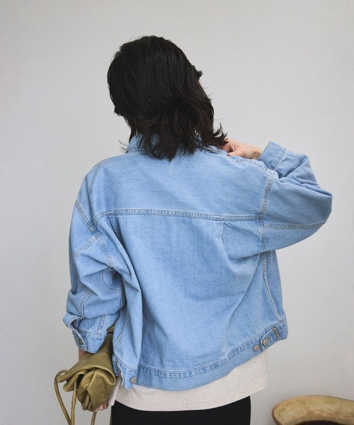 SALON adam et rope'（サロン アダム エ ロペ）の「【LANCER（ランサー）】JACKET/デニムジャケット（デニムジャケット・レディース・ブルー系その他6/ネイビー・M）」の10枚目の写真