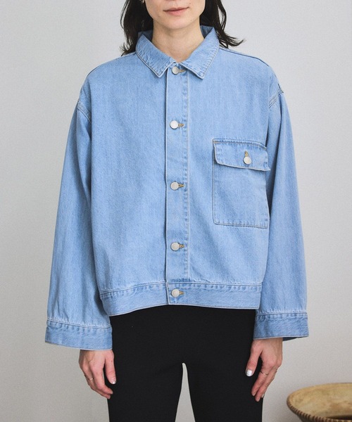 SALON adam et rope'（サロン アダム エ ロペ）の「【LANCER（ランサー）】JACKET/デニムジャケット（デニムジャケット・レディース・ブルー系その他6/ネイビー・M）」の12枚目の写真