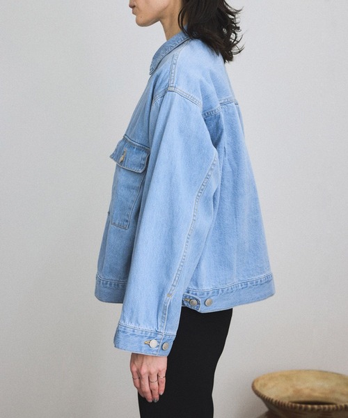 SALON adam et rope'（サロン アダム エ ロペ）の「【LANCER（ランサー）】JACKET/デニムジャケット（デニムジャケット・レディース・ブルー系その他6/ネイビー・M）」の13枚目の写真