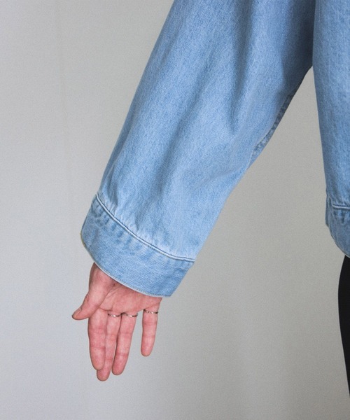 SALON adam et rope'（サロン アダム エ ロペ）の「【LANCER（ランサー）】JACKET/デニムジャケット（デニムジャケット・レディース・ブルー系その他6/ネイビー・M）」の16枚目の写真