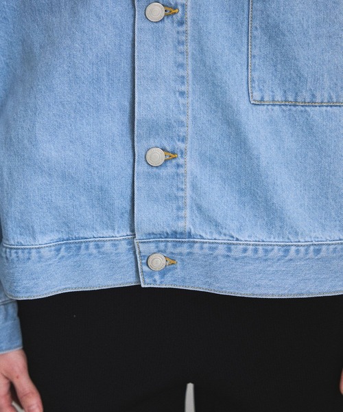 SALON adam et rope'（サロン アダム エ ロペ）の「【LANCER（ランサー）】JACKET/デニムジャケット（デニムジャケット・レディース・ブルー系その他6/ネイビー・M）」の17枚目の写真