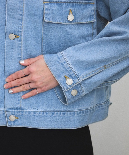 SALON adam et rope'（サロン アダム エ ロペ）の「【LANCER（ランサー）】JACKET/デニムジャケット（デニムジャケット・レディース・ブルー系その他6/ネイビー・M）」の19枚目の写真