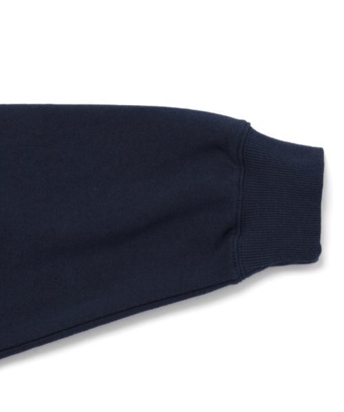 GLAZOS（グラソス）の「【大人向けサイズあり】【速乾・毛玉になりにくい】カレッジビッグロゴパーカー（パーカー・キッズ・ブラック/グレー/ネイビー・L/M/S/LL）」の8枚目の写真